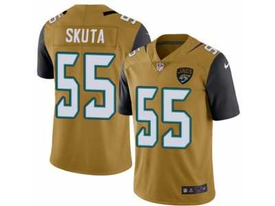 Men's Nike Jacksonville Jaguars #55 Dan Skuta Limited Gold Rush NFL Jersey