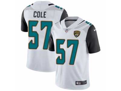 Men's Nike Jacksonville Jaguars #57 Audie Cole White Vapor Untouchable Limited Player NFL Jersey
