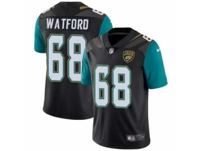 Men's Nike Jacksonville Jaguars #68 Earl Watford Vapor Untouchable Limited Black Alternate NFL Jersey