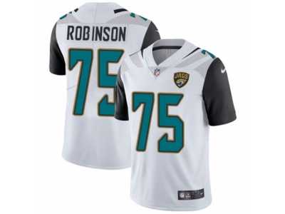 Men's Nike Jacksonville Jaguars #75 Cam Robinson White Vapor Untouchable Limited Player NFL Jersey