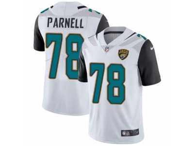 Men's Nike Jacksonville Jaguars #78 Jermey Parnell White Vapor Untouchable Limited Player NFL Jersey