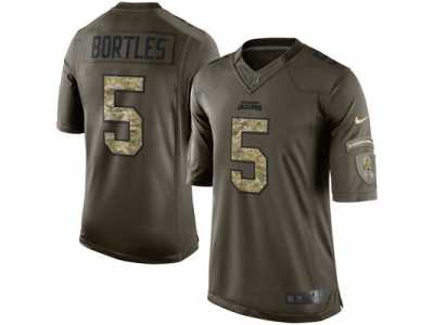 Nike Jacksonville Jaguars #5 Blake Bortles Green Jerseys(Salute To Service Limited)