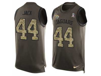 Nike Jaguars #44 Myles Jack Green Men's Stitched NFL Limited Salute To Service Tank Top Jersey