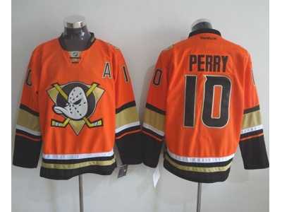 Anaheim Ducks #10 Corey Perry Orange Alternate Stitched NHL Jersey