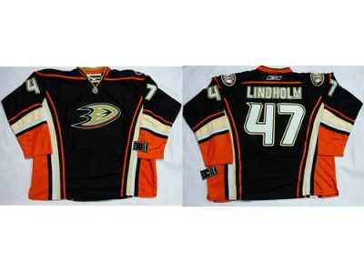 Anaheim Ducks #47 Hampus Lindholm Black Home Stitched NHL Jersey