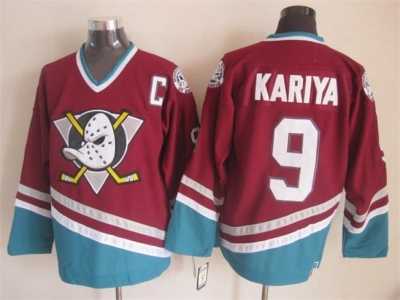 NHL Anaheim Ducks #9 kariya red jerseys restore ancient ways
