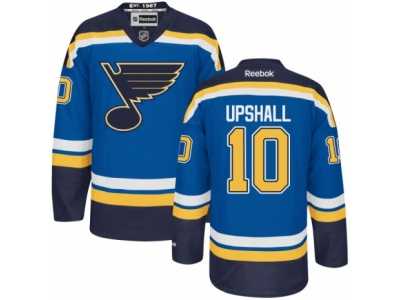 Men's Reebok St. Louis Blues #10 Scottie Upshall Authentic Royal Blue Home NHL Jersey