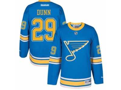 Men's Reebok St. Louis Blues #29 Vince Dunn Authentic Blue 2017 Winter Classic NHL Jersey