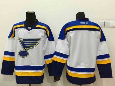 NHL St Louis Blues blank White Road Stitched Jerseys
