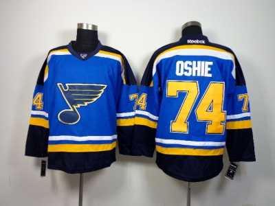 NHL st. louis blues #74 oshie blue-black jerseys