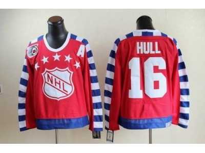 nhl ST.Louis Blues #16 Hull all star 75th Anniversary RED CCM