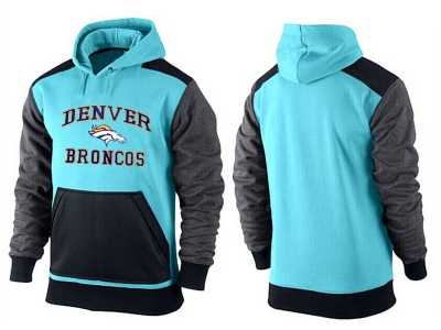 Men Denver Broncos Authentic Logo Hoodie-21