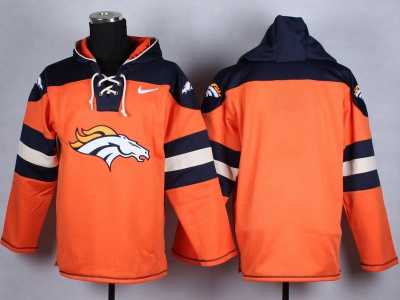 Nike Denver Broncos blank blue-orange jerseys[pullover hooded sweatshirt]