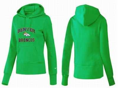 Women Denver Broncos Logo Pullover Hoodie-103