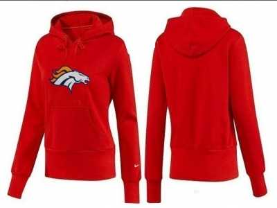 Women Denver Broncos Logo Pullover Hoodie-3