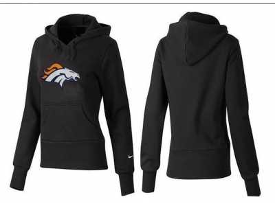 Women Denver Broncos Logo Pullover Hoodie-5