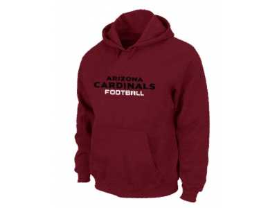 Arizona Cardinals Authentic font Pullover Hoodie Red