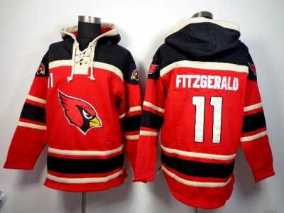 Nike Arizona Cardicals #11 Fitzgerald red-black[pullover hooded sweatshirt]
