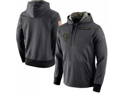 Men's Atlanta Falcons Nike Anthracite Salute to Service Player Performance Hoodie