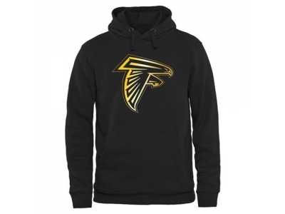 Men''s Atlanta Falcons Pro Line Black Gold Collection Pullover Hoodie