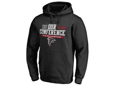 Men's Atlanta Falcons Pro Line by Fanatics Branded Black 2016 NFC Conference Champions Big & Tall Our Conference Pullover Hoodie