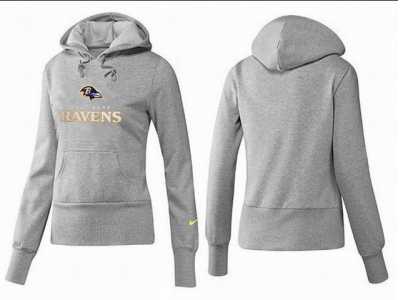 Women Baltimore Ravens Logo Pullover Hoodie-118