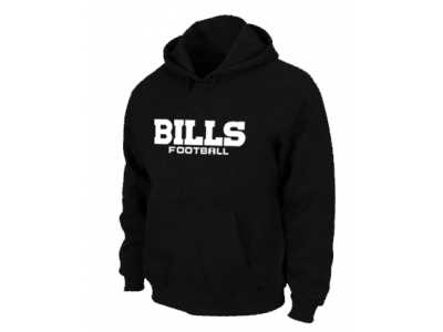 Buffalo Bills Authentic font Pullover Hoodie Black