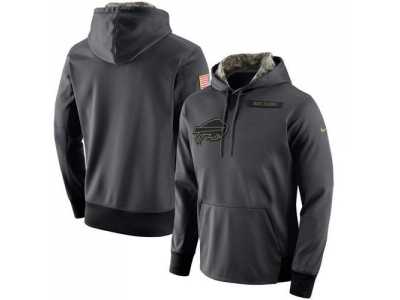 Men's Buffalo Bills Nike Anthracite Salute to Service Player Performance Hoodie