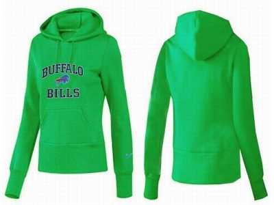 Women Buffalo Bills Logo Pullover Hoodie-008