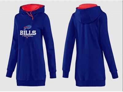 Women Buffalo Bills Logo Pullover Hoodie-035