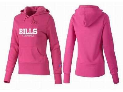 Women Buffalo Bills Logo Pullover Hoodie-040