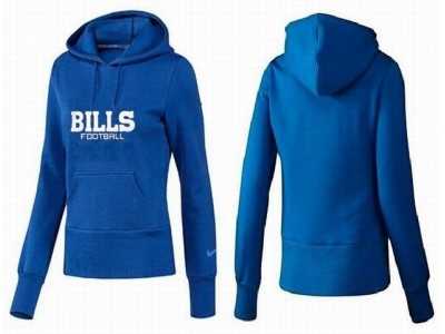 Women Buffalo Bills Logo Pullover Hoodie-047