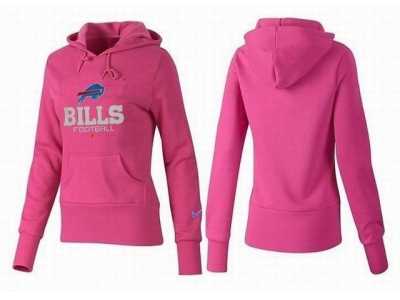 Women Buffalo Bills Logo Pullover Hoodie-050