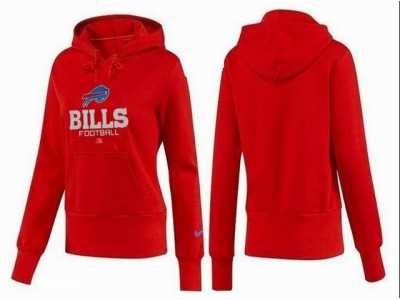 Women Buffalo Bills Logo Pullover Hoodie-060