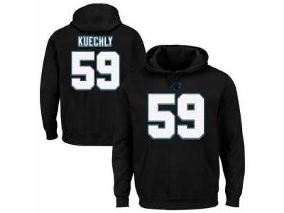 Carolina Panthers #59 Luke Kuechly Black Majestic Eligible Receiver II Name & Number NFL Hoodie