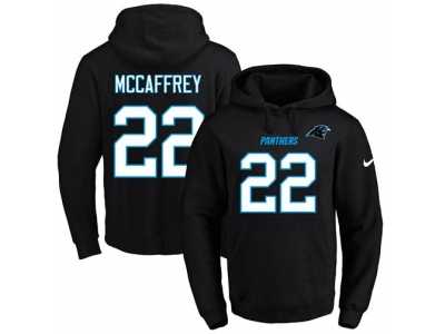 Nike Carolina Panthers #22 Christian McCaffrey Black Name & Number Pullover NFL Hoodie