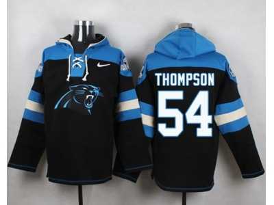 Nike Carolina Panthers #54 Shaq Thompson Black Player Pullover NFL Hoodie