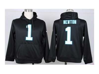 Nike jerseys carolina panthers #1 newton black[pullover hooded sweatshirt]