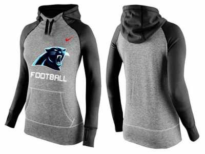 Women Nike Carolina Panthers Performance Hoodie Grey & Black