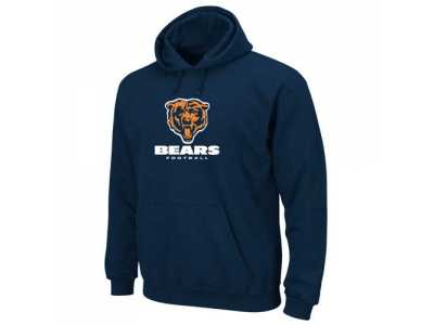 Chicago Bears Navy Blue Critical Victory Pullover Hoodie