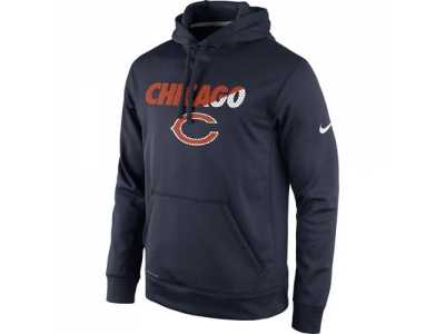 Chicago Bears Nike Navy Kick Off Staff Performance Pullover Hoodie
