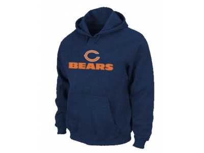 Chicago Bears Sideline Legend Authentic logo Pullover Hoodie D.Blue
