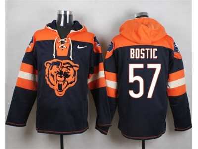 Nike Chicago Bears #57 Jon Bostic Navy Blue Player Pullover Hoodie