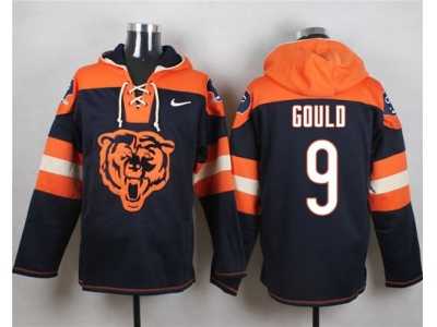 Nike Chicago Bears #9 Robbie Gould Navy Blue Player Pullover Hoodie