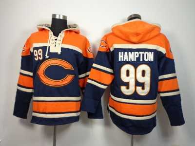 Nike Chicago Bears #99 Lamarr Houston blue-Orange jerseys[pullover hooded sweatshirt]