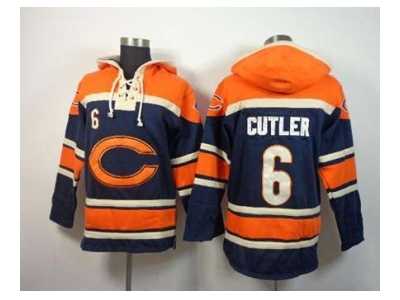 Nike nfl jerseys chicago bears #6 cutler blue-orange[pullover hooded sweatshirt]