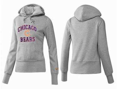 Women Chicago bears Logo Pullover Hoodie-009
