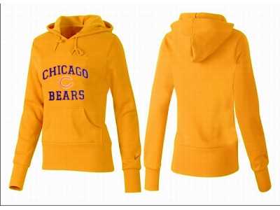 Women Chicago bears Logo Pullover Hoodie-010
