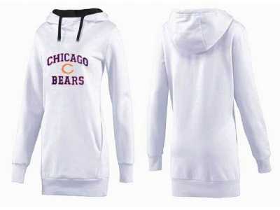 Women Chicago bears Logo Pullover Hoodie-044