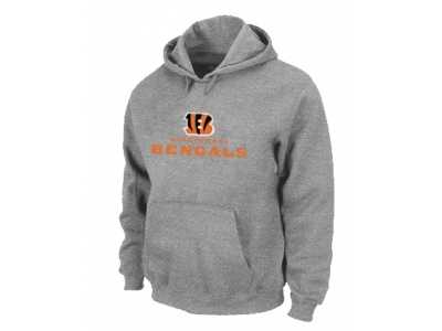 Cincinnati Bengals Authentic Logo Pullover Hoodie Grey
